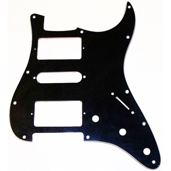 X-Guards HSH American Strat Elektro Gitar Pickguard 3 Kat Siyah - 11 Delik