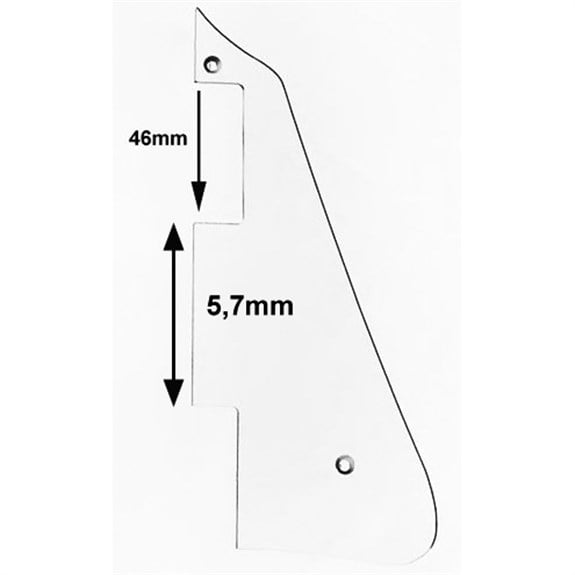 X-Guards Les Paul Asya Pickguard Şeffaf