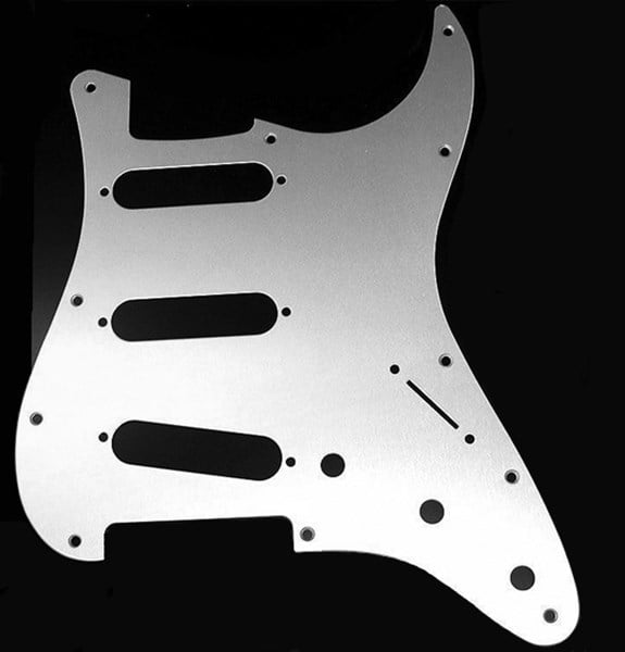 X-Guards SSS Anodize Alüminyum American Strat Elektro Gitar Pickguard 11 Delik