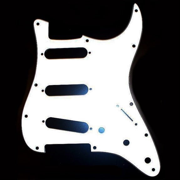 XD09SSS USA/Mex Strat Elektro Gitar Pickguard 3 Kat Beyaz - 11 delik