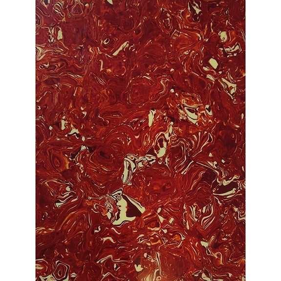 XD35 Kırmızı Tortoise Pickguard Levhası 4 Kat 315mmx240mm