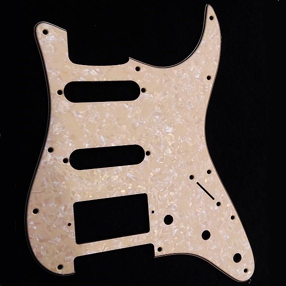 XD36SSH USA/Mex Strat Elektro Gitar Pickguard 3 Kat Krem Sedef - 11 Delik