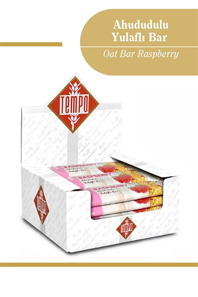 Ahududulu Yulaflı Bar 40 g x 12 Adet