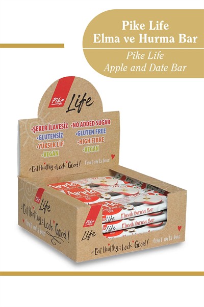 Elma Hurma Fındık Bar 30 g x 12 Adet