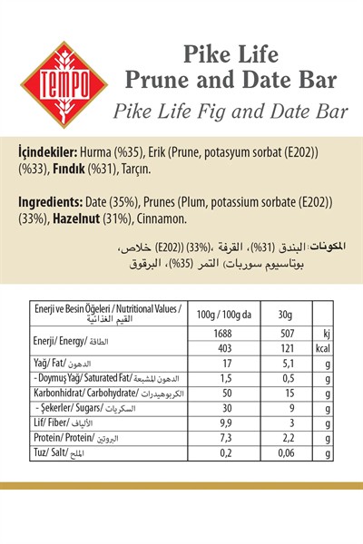 Erik Hurma Fındık Bar 30 g x 12 Adet