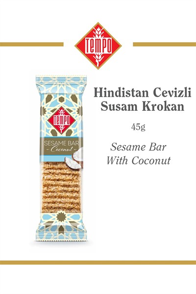 Hindistan Cevizli Susam Krokan 45 g x 12 Adet