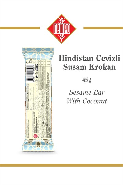 Hindistan Cevizli Susam Krokan 45 g x 12 Adet