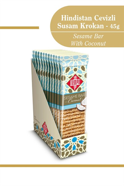 Hindistan Cevizli Susam Krokan 45 g x 12 Adet