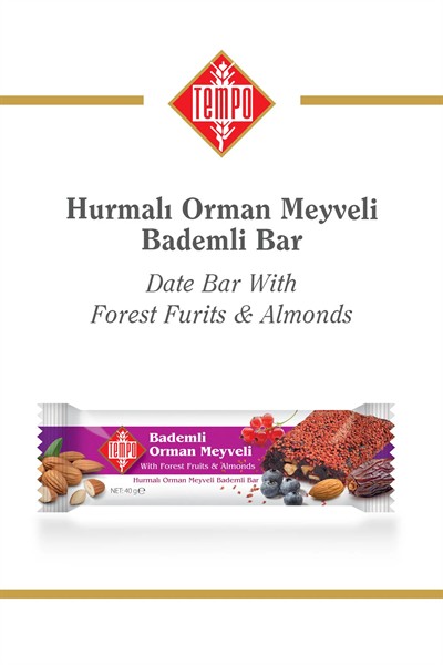 Hurmalı Orman Meyveli Bademli Bar x 12 Adet
