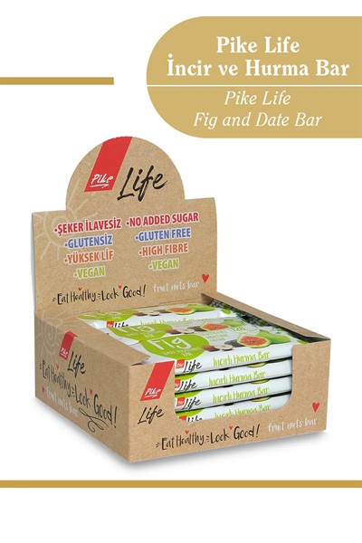 İncir Hurma Fındık Bar 30 g x 12 Adet