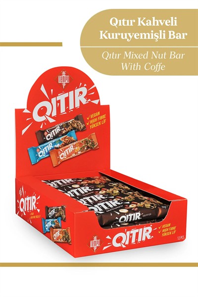 Kahveli Kuruyemişli Bar 30 g X 12 Adet