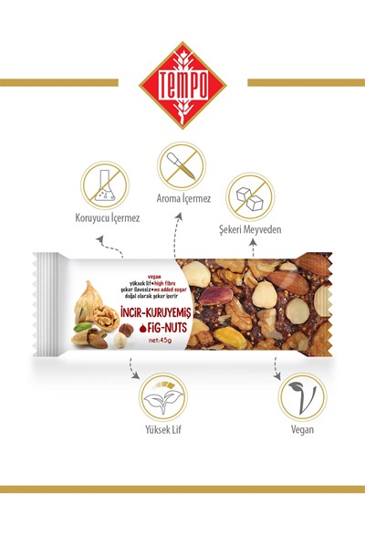 Karışık Kuruyemişli İncir Ezmesi 45 g x 12 Adet