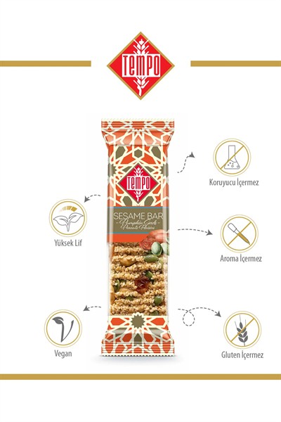 Karışık Kuruyemişli Susam Krokan 45 g x 12 Adet