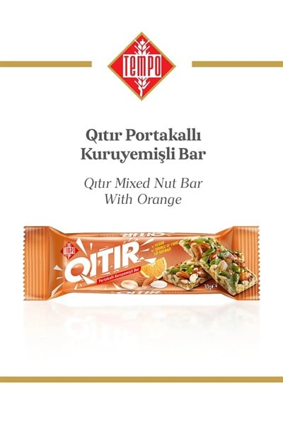 Portakallı Kuruyemişli Bar 30 g X 12 Adet