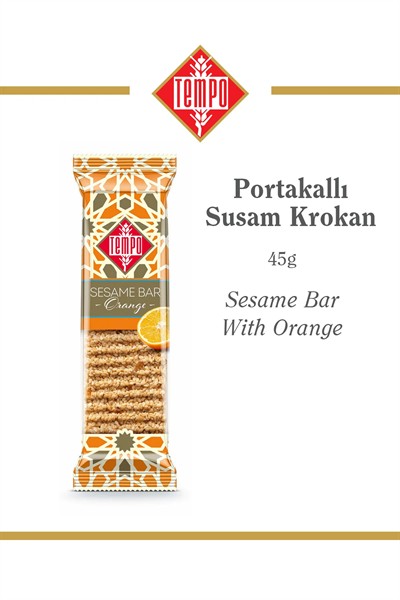 Portakallı Susam Krokan 45 g x 12 Adet