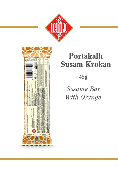 Portakallı Susam Krokan 45 g x 12 Adet