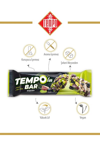 Tempolu Antep Fıstıklı Bar 30 g x 12 Adet