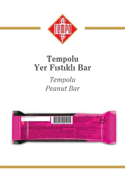 Tempolu Yer Fıstıklı Bar 30 g x 12 Adet