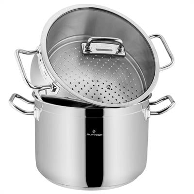 Sofram Atlas 18 cm 3 Parça Buharda Pişirme Tencere Seti