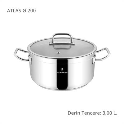 Sofram Atlas 20 cm Derin Tencere