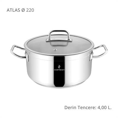 Sofram Atlas 22 cm Derin Tencere