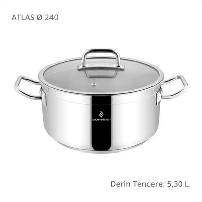 Sofram Atlas 24 cm Derin Tencere