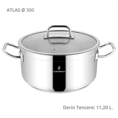 Sofram Atlas 30 cm Derin Tencere