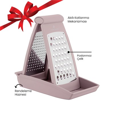 Sofram Barok 8 Parça Tencere Seti + Smart Rende (Pembe)