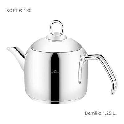 Sofram Soft 1,25 L. Tekli Demlik 