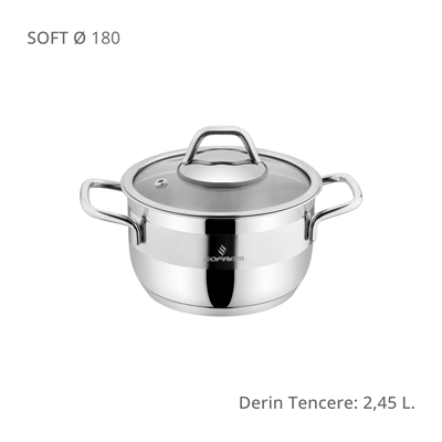 Sofram Soft 18 cm Derin Tencere