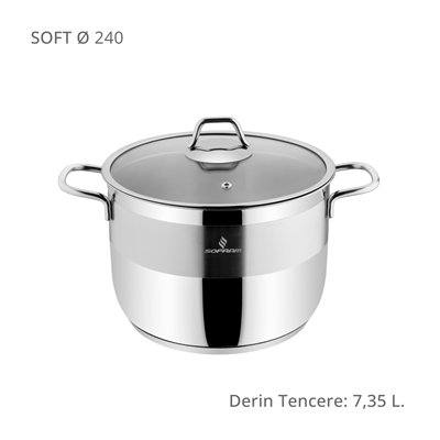 Sofram Soft 24 cm XL Derin Tencere