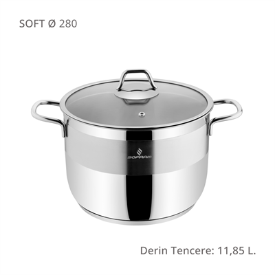 Sofram Soft 28 cm XL Derin Tencere
