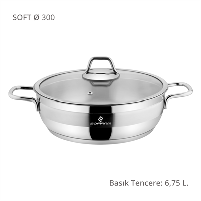 Sofram Soft 30 cm Basık Tencere