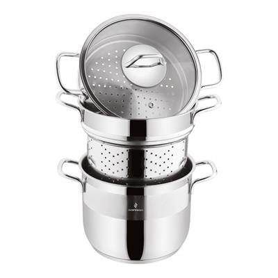 Sofram Soft 20 cm 4 Parça Spagetti ve Buharda Tencere Seti - 4,50 Litre