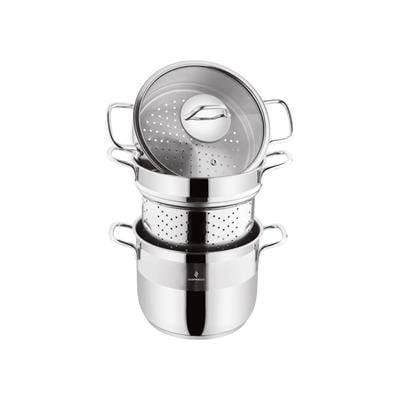 Sofram Soft 20 cm 4 Parça Spagetti ve Buharda Tencere Seti - 4,50 Litre