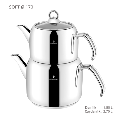 Sofram Soft Büyük Boy Çaydanlık Takımı