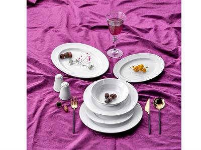 ​​​​​​​Taç Alyona 53 Parça 12 Kişilik Yemek Takımı Platin
