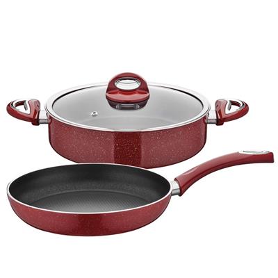 Taç Nostalji 3 Parça Tencere Seti 26 Cm Tava 26 Cm Basık Tencere