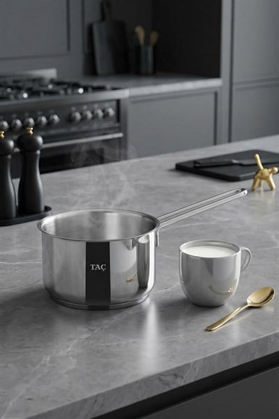 Taç Premium Paslanmaz Çelik Sosluk Sütlük 16 Cm
