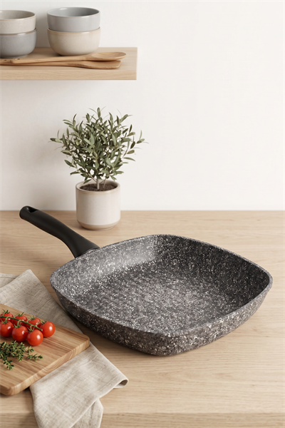 Taç Ultra Granit 28 Cm Kare Izgara Tava