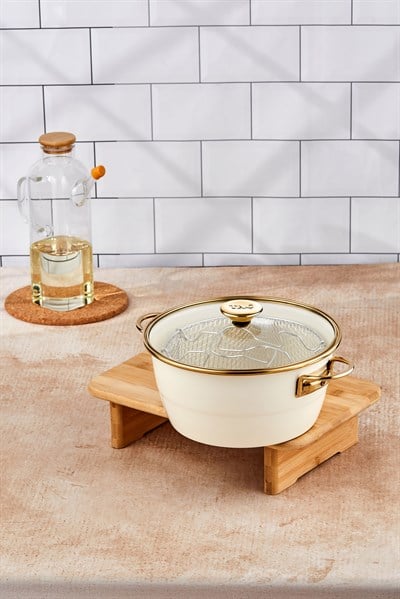 Taç Çıtır Cips Emaye 22 Cm Kızartma Tenceresi 3,5 Litre