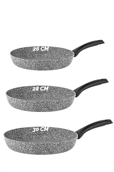 Taç Ultra Granit 3lü Tava Seti 26 Cm / 28 Cm / 30 Cm