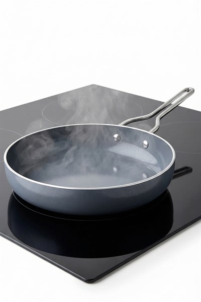 Taç Sera Feel Yanmaz Yapışmaz Seramik Tava 24 Cm / Gri