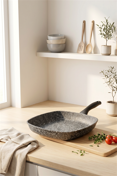 Taç Ultra Granit 28 Cm Kare Izgara Tava