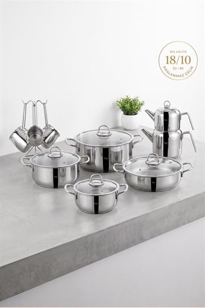 Taç Pro Steel 15 Parça Çelik Çeyiz Seti
