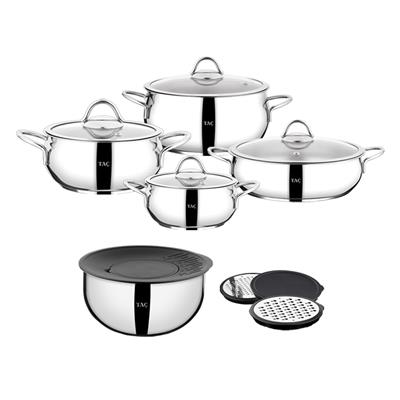 Taç 13 Parça Steel Pro Hazırlık Ve Pişirme Seti 