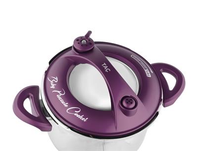 Taç Baby İndüksiyon Tabanlı Düdüklü Tencere 2,5 lt Mor