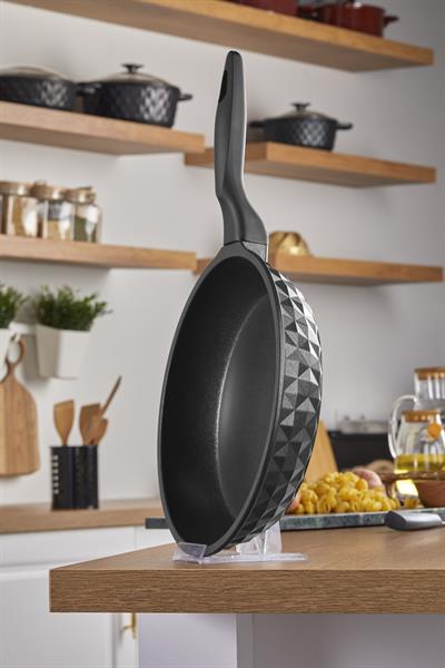 Taç Bella Döküm Tava 26 Cm Siyah