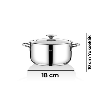 Taç Bengü Pro 6 Parça Çelik Tencere Seti