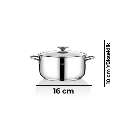 Taç Bengü Pro 6 Parça Çelik Tencere Seti